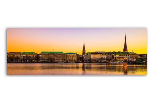 Panorama Binnenalster Leinwandbild