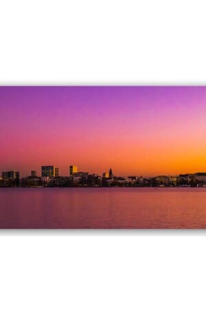 Panorama Außenalster Leinwandbild