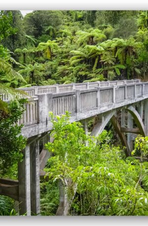 Leinwandfoto, Alu Dibond, Acryl Neuseeland - Bridge to Nowhere