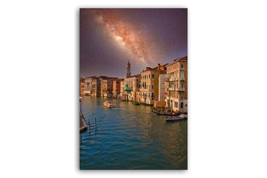 Venedig Foto bei Nacht mit Milchstraße