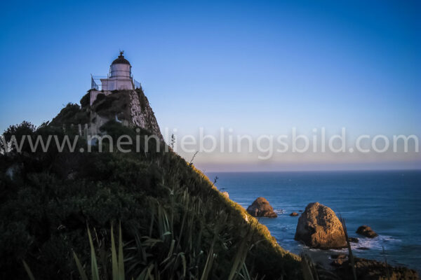 Nugget Point Neuseeland Leuchtturm Lighthouse Leinwand, Acryl, Alu Dibond