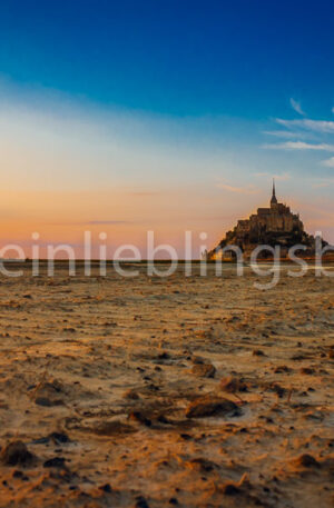 Le Mont Saint Michel auf Leinwand, Alu Dibond, Acryl