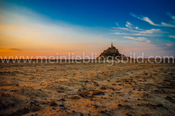 Le Mont Saint Michel auf Leinwand, Alu Dibond, Acryl