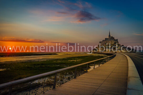 Fotos Mont Saint Michel kaufen Acryl Leinwand Alu Dibond