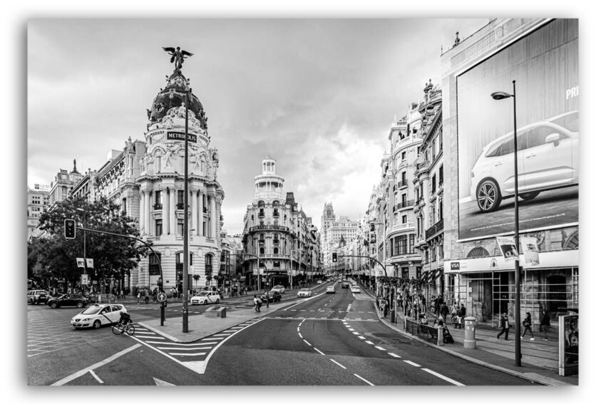 Metropolis Madrid als Wandbild