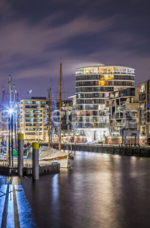 Alu Dibond, Acryl Hamburg Hafencity Leinwandbild kaufen
