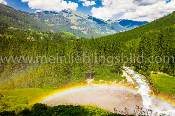 Alu Dibond, Leinwand, Acryl, Poster Krimmler Fälle Österreich